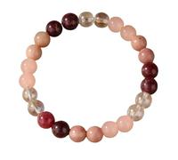 Bracelets for LadiesElegant Adjustable Beaded Bracelet For Handmade With Natural Stone Beads For Positive Energy And
