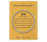 Bracelets for Women, Bead Animal Evil Eye Bracelets, Birthday Graduation Christmas Gifts for Friends Sisters Mom Daughter, One Size, Stainless Steel, no gemstone