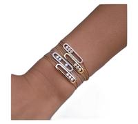 bracelets for womens 925 three move stones double chain with activity zircon women fashion jewelry