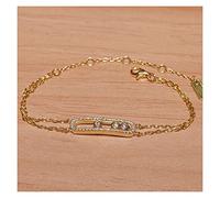 bracelets for womens 925 three move stones double chain with activity zircon women fashion jewelry