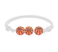 Bracelets for Womens Friendship Basketball Baseball Bracelet Wax Line Tennis Rugby Bracelet Boys Girls Sports Jewelry Silver for Women (G, One Size)