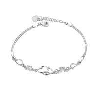 Bracelets for Womens Jewellery Hollow-Out Design Christmas Gifts Silver Bracelet Gifts for Women Beaded Unique Presents Teenage Girls Novelty Ideas Top Best Bracelets