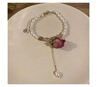 bracelets for womens natural pearl ins retro flower freshwater pearl adjustable yellow flower china