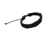 Bracelets for Womens Silver Bangle Women Wristband Fashion Cuff Bracelet Braided Men's Punk Leather Bracelets Birthday presents for Women (black, One Size)
