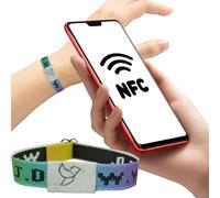 Bracelets Making Kit Letters Wearable Bracelet Bracelets With Nfc Daily Verse Bracelet Inspirational Verse Jewelry For Men Women Teens Teachers presents for Women (Multicolour, 12x10x1)