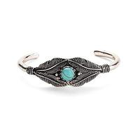 Bracelets, Women's Bead Leaf Feather Alloy Open End Cuff Bangle Bracelet Boho Ethnic Jewelry Gift Convenient and nice