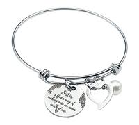 BraceletsA Stainless Never Walk Alone Way God's Sister Making Of Bangle Sure Sister We Is Bracelets Classic Watch (A, One Size)
