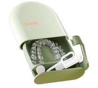 Braces Box with Drain, Portable Denture Storage Box, Denture Wash Container Retainer Bath Box Cup Case, Invisible Braces Storage Box, Soaking Denture Box, Orthodontic Retainer Box
