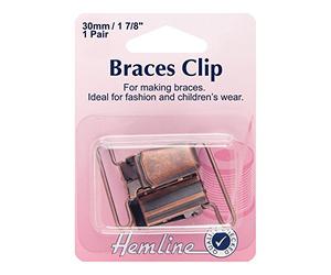 Braces Clip - Bronze