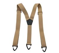 Braces for Men Trousers, Adjustable Heavy Duty Suspenders with 3 Sturdy Snap Loop, Durable Gents Suspenders for Jeans Work Trousers, Reliable Trouser Braces with Adjustable Straps for Men (Beige)