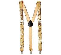 Braces - Gold Sequin Accessory for Fancy Dress