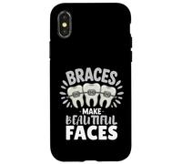 Braces Make Beautiful Faces Funny Dentist Dental Awareness Case for iPhone X/XS