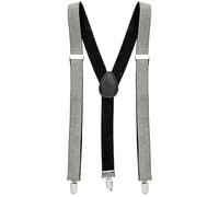 Braces - Silver Lurex Accessory for Fancy Dress