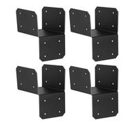 Bracets 4x4 - Steel Hangage 4 Pieces, Heavy Duty Beam Connector Splint, Durable Rust Resistant Material, Reinforced Design | For Cab Log Bridge Fence Rafters