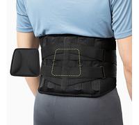 BraceUP Back Support with lumbar Pad - Back Pain Relief for Men and Women, Lumbar Support Belt for Sciatica Pain, Heavy Lifting, Waist Support, Lower Back Brace (L/XL 90-110 cm)
