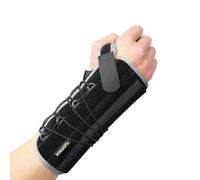 BraceUP Quick Wrap Wrist Brace for Carpal Tunnel, Tendonitis, and Arthritis - Hand and Wrist Support Splint (Right Hand)