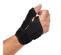 BraceUP Thumb Support Brace - Splint for Spica and Hand Support, for Arthritis, Tendonitis, Carpal Tunnel Pain Relief and Thumb Sprain (Black)