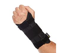 BraceUP Wrist Support Brace with Metal Hand Splint for Carpal Tunnel Wrist Support, Left or Right Hand Support and Tendonitis Arthritis Pain Relief - for Men and Women (S/M, Left Hand)