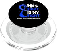 Brachial Plexus Injuries Awareness Blue Ribbon Family Fight PopSockets PopGrip for MagSafe