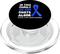 Brachial Plexus Injuries Awareness Blue Ribbon Family Fight PopSockets PopGrip for MagSafe