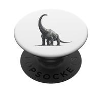 Brachiosaurus Dinosaur Graphic Archaeology Motif Art PopSockets Adhesive PopGrip