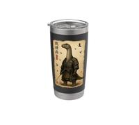 Brachiosaurus Dinosaur Graphic Samurai Art Japanese Vintage Stainless Steel Insulated Tumbler