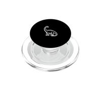 Brachiosaurus Giant Dinosaur Science Graphic PopSockets PopGrip for MagSafe