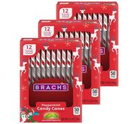 Brachs Peppermint Candy Canes - Individually Wrapped Bulk Christmas Candy Canes - Holiday Classic Candy - Stocking Stuffer Candy - Bulk Candy Box (36 Count)
