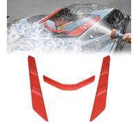 Bracingo Red Rear Engine Bay Vent Cover for Washing fit for C8 Corvette Stingray Z51 Coupe 2020-2024 Z06/E-Ray 2023-2024,Rear Vent Window Blocks,Reused Back Engine Bay Hood Vent Caps