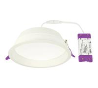 Brackenheath BR2002 18W IP44 CCT3 Commercial LED Downlight 3000K/4000K/6000K Non-Dimmable White