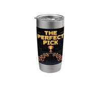 Bracket Buster Game Logic Retro Grid Victory Strategy Stainless Steel Insulated Tumbler