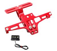 Bracket Compatible With Suzuki For DR200S For DR200SE For DR-Z250 For DRZ400E For DRZ400S DRZ400SM For TL1000R For SV1000/S DL1000 License Plate Frame(Red)