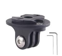 Bracket for Bicycle Computer, Quarter Turn to Friction Flange Mount Adapter, Camera Mount, Bicycle Light Mount Male, Hole Spacing 22 mm, Extension Bracket Compatible with Garmin and GoPro