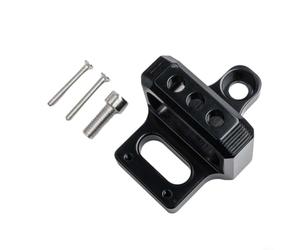 Bracket for MAC AEM 3 Port Boost Controller Solenoid Valve, Aluminium CNC Black, for Robust Engine Compartment Attachment, Easy Installation with Bolts, Universal Use in Tuning