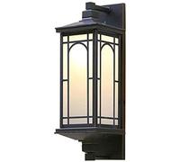 Bracket Light Decorative Glass Wall Lantern E27 Retro Outdoor Wall Lamp Garden Villa Bracket Light Antique Outside Waterproof Wall Sconce Door External Lighting