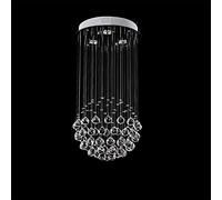 Bracket Light K9 Crystal Raindrop Chaner Modern Flush Mount Round Pendant Light Led 3 Lights Ceiling Light,Neutral Light,3W