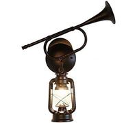 Bracket Light Minimalist Style Metal Bracket Lighting Horn Creative Personality Lighting Wrought Iron Lantern Classic Classic Lamp Kerosene Applique Applique Retro Glass Stainless Steel Bracket