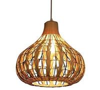 Bracket Light Pendant Lamp Creative Pastoral Style Chanerbedroom Restaurant Ceiling Light Bamboo Lantern Hanging Lamp Personality Rattan Living Room Corridor Suspension Light S