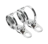 Bracket Light Turn Light Mount Bracket Motorcycle Signal Light Universal Metal 1pair for 27-31mm Front Fork Diameter Driving Lights Bracket(Silver)