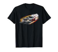 Bracket Racing Retro Badge Vintage Emblem Crossed Flags Drag T-Shirt