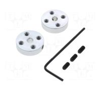 Bracket wheel; Kit: adapter,allen wrench,mounting screws; 2pcs. POLOLU-1997 | |