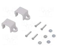 Bracket; white; for micromotors in size 10 x 12 x 24 mm; 2pcs. POLOLU-1086 | |