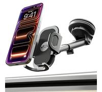 Bracketron TripGrip 2.0 Phone Holders for Your Car - Telescopic 3.5″-6.5″ Arm, Suction Cup with Lock-Lever, 360° Rotation - Support for Dashboard & Windshield Mount