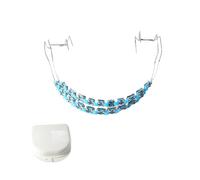 Brackets Falsos Para Dientes,Braces Kit with Brackets & Wire & Glue Perfect for Dental Students & Orthodontic Practice,Brackets Para Dientes for Dental Students to Practice,Light Blue
