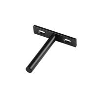 Brackets, Floating Shelf Bracket Wall ,Black Hardware Blind Supports Hidden Brackets for Wood Shelves ,for Wood(Black 3 inch 1pcs)