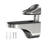 Brackets for Glass Shelves | Adjustable Shower Glass Shelf Brackets Holder | Clip Replacement Parts for Support Acrylic Bar Door Wood for Bathroom Shower