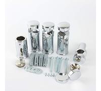 Brackets for Heated Towel Rail Radiators With Plugs and Chrome Cover Caps