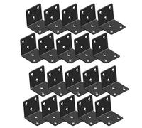 Brackets for Shelves 50PCS Straight Brace Brackets Steel Flat Fixing Mending Joining Plates Straight Support Shelf Bracket Corner Bracket(38X30X30X1.5-2)