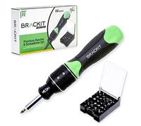 Brackit Premium 2 in 1 Ratchet and Screwdriver with Bits 32 Piece Set- Dual Drive 6 x Faster Than Regular Ones - Handy and Efficient for DIY and Installation Jobs