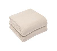 Brackit 2 Pack Natural Canvas Cotton Drop Cloth Dust Sheets - 9x12ft - Premium Quality - for DIY and Painting & Decorating